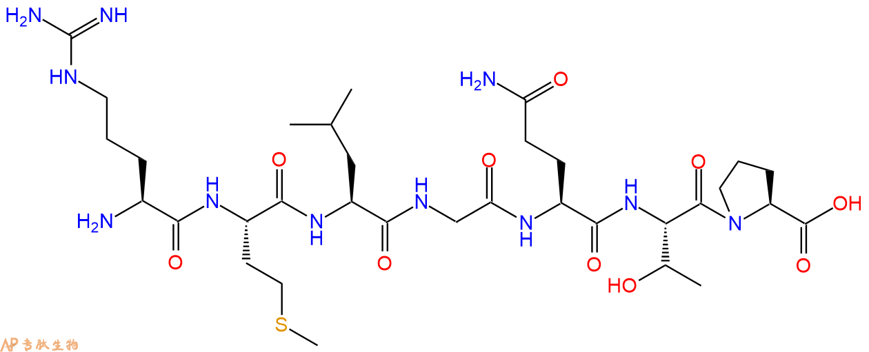 专肽生物产品H2N-Arg-Met-Leu-Gly-Gln-Thr-Pro-OH