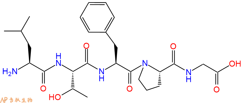 专肽生物产品H2N-Leu-Thr-Phe-Pro-Gly-OH