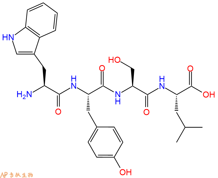 专肽生物产品H2N-Trp-Tyr-Ser-Leu-OH