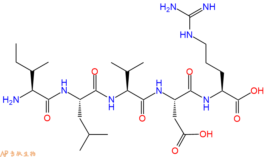 专肽生物产品H2N-Ile-Leu-Val-Asp-Arg-OH