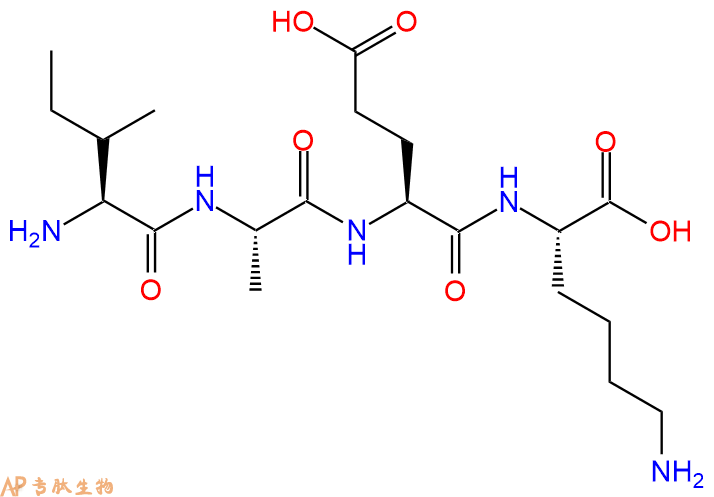 专肽生物产品H2N-Ile-Ala-Glu-Lys-OH