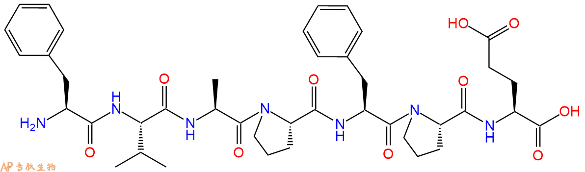 专肽生物产品H2N-Phe-Val-Ala-Pro-Phe-Pro-Glu-OH