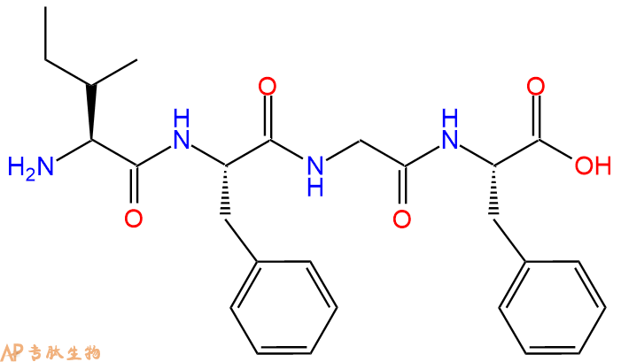 专肽生物产品H2N-Ile-Phe-Gly-Phe-OH