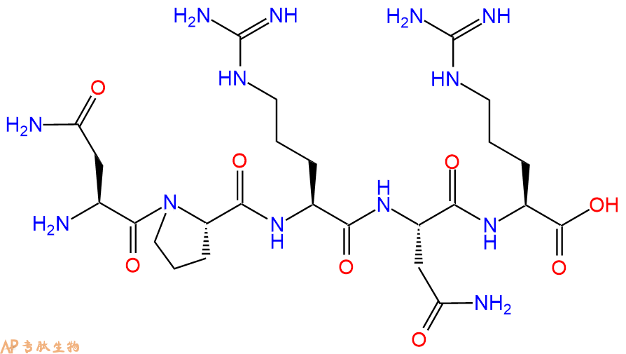 专肽生物产品H2N-Asn-Pro-Arg-Asn-Arg-OH