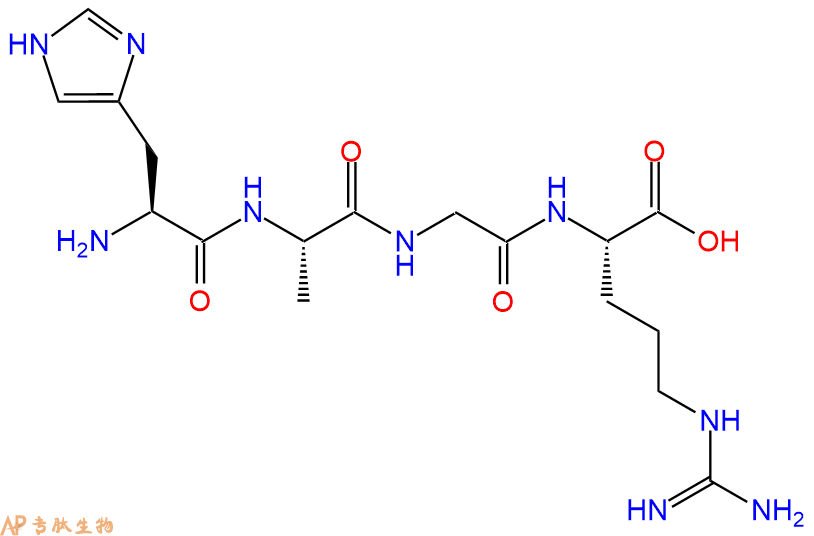 专肽生物产品H2N-His-Ala-Gly-Arg-OH