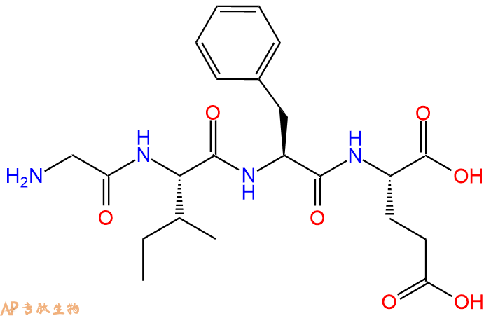 专肽生物产品H2N-Gly-Ile-Phe-Glu-OH