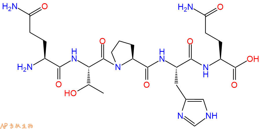 专肽生物产品H2N-Gln-Thr-Pro-His-Gln-OH