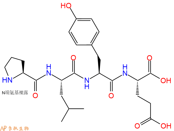 专肽生物产品H2N-Pro-Leu-Tyr-Glu-OH