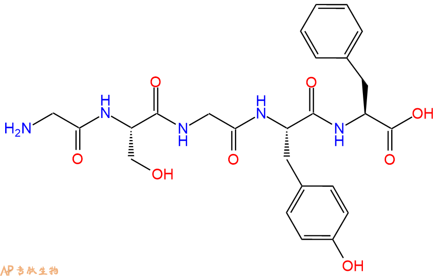 专肽生物产品H2N-Gly-Ser-Gly-Tyr-Phe-OH