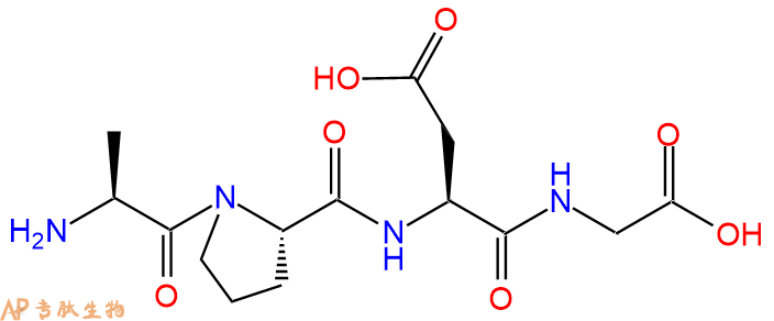 专肽生物产品H2N-Ala-Pro-Asp-Gly-OH