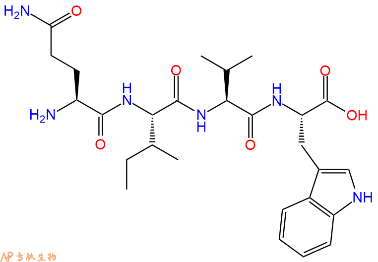 专肽生物产品H2N-Gln-Ile-Val-Trp-OH