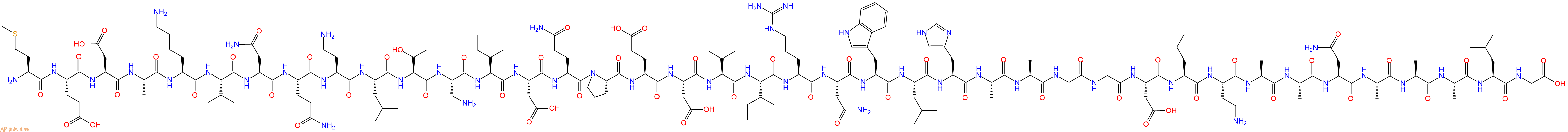 专肽生物产品H2N-Met-Glu-Asp-Ala-Lys-Val-Asn-Gln-Dab-Leu-Thr-Dap-Ile-Asp-Gln-Pro-Glu-Asp-Val-Ile-Arg-Asn-Trp-Leu-His-Ala-Ala-Gly-Gly-Asp-Leu-Dab-Ala-Ala-Asn-Ala-Ala-Ala-Leu-Gly-OH