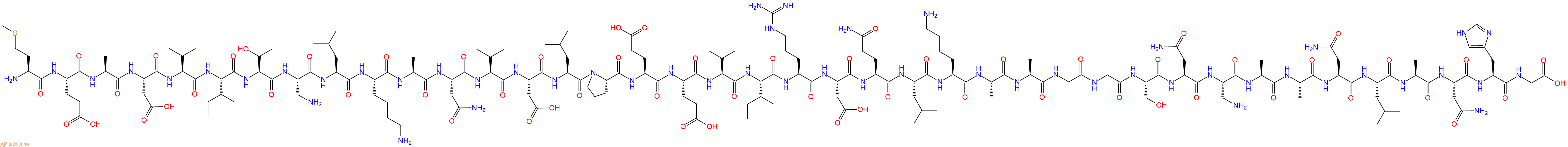 专肽生物产品H2N-Met-Glu-Ala-Asp-Val-Ile-Thr-Dap-Leu-Lys-Ala-Asn-Val-Asp-Leu-Pro-Glu-Glu-Val-Ile-Arg-Asp-Gln-Leu-Lys-Ala-Ala-Gly-Gly-Ser-Asn-Dap-Ala-Ala-Asn-Leu-Ala-Asn-His-Gly-OH