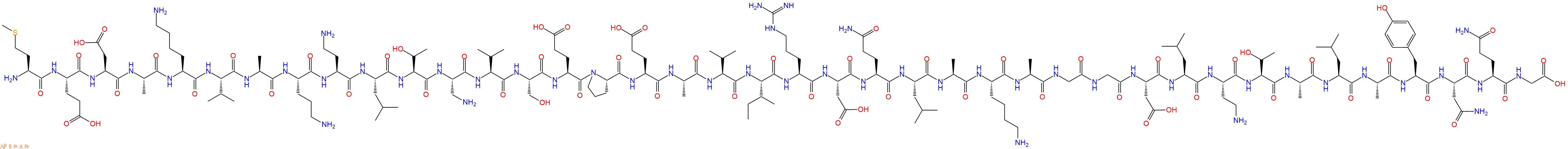 专肽生物产品H2N-Met-Glu-Asp-Ala-Lys-Val-Ala-Orn-Dab-Leu-Thr-Dap-Val-Ser-Glu-Pro-Glu-Ala-Val-Ile-Arg-Asp-Gln-Leu-Ala-Lys-Ala-Gly-Gly-Asp-Leu-Dab-Thr-Ala-Leu-Ala-Tyr-Asn-Gln-Gly-OH