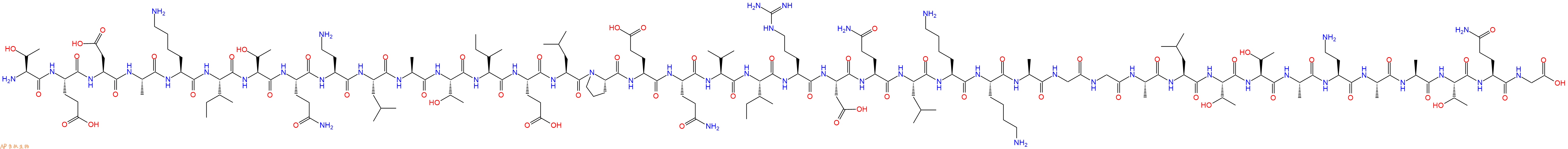 专肽生物产品H2N-Thr-Glu-Asp-Ala-Lys-Ile-Thr-Gln-Dab-Leu-Ala-Thr-Ile-Glu-Leu-Pro-Glu-Gln-Val-Ile-Arg-Asp-Gln-Leu-Lys-Lys-Ala-Gly-Gly-Ala-Leu-Thr-Thr-Ala-Dab-Ala-Ala-Thr-Gln-Gly-OH