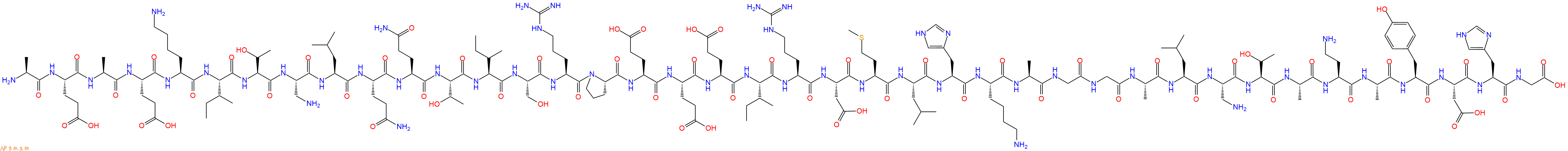专肽生物产品H2N-Ala-Glu-Ala-Glu-Lys-Ile-Thr-Dap-Leu-Gln-Gln-Thr-Ile-Ser-Arg-Pro-Glu-Glu-Glu-Ile-Arg-Asp-Met-Leu-His-Lys-Ala-Gly-Gly-Ala-Leu-Dap-Thr-Ala-Dab-Ala-Tyr-Asp-His-Gly-OH