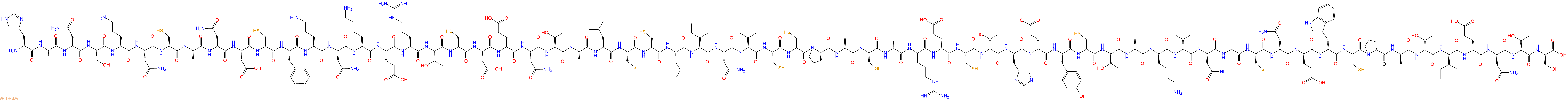 专肽生物产品H2N-His-Ala-Asn-Ser-Orn-Asn-Cys-Ala-Asn-Asp-Cys-Phe-Orn-Asn-Lys-Glu-Arg-Thr-Cys-Asp-Glu-Asn-Thr-Ala-Leu-Cys-Cys-Leu-Ile-Asn-Ile-Cys-Cys-Pro-Ala-Cys-DAla-DArg-DGlu-Cys-DThr-DHis-DGlu-DTyr-Cys-DThr-DAla-DLys-DIle-DAsn-Gly-Cys-DAsn-DGlu-DTrp-Cys-DPro-DAla-DTh
