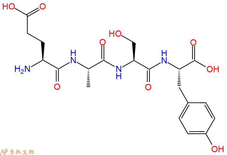 专肽生物产品H2N-Glu-Ala-Ser-Tyr-OH