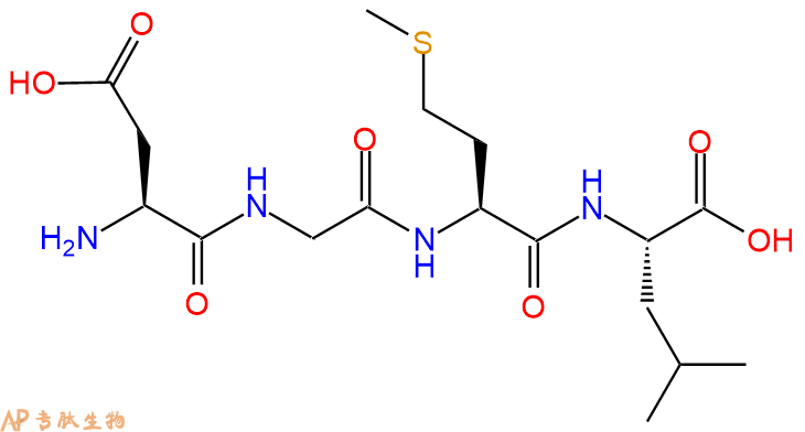 专肽生物产品H2N-Asp-Gly-Met-Leu-OH