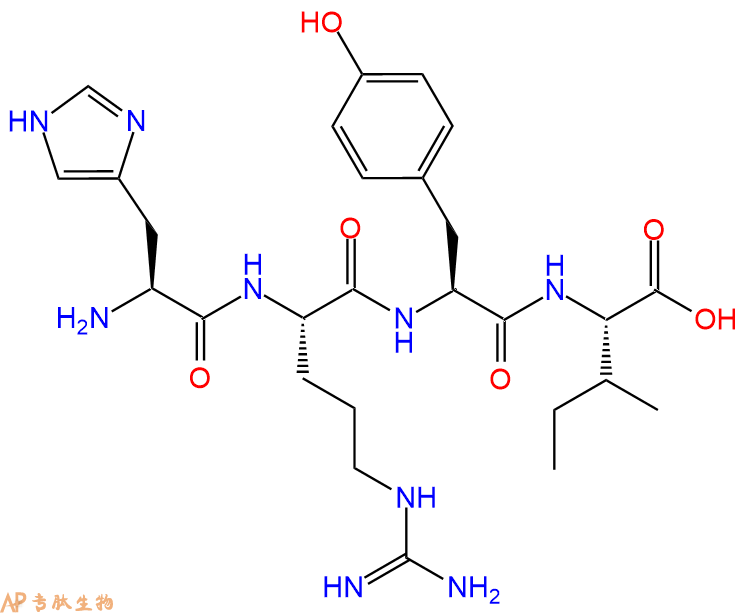 专肽生物产品H2N-His-Arg-Tyr-Ile-OH