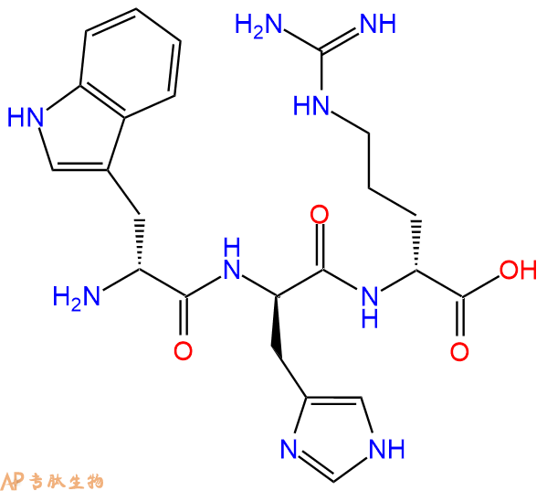 专肽生物产品H2N-DTrp-DHis-DArg-OH