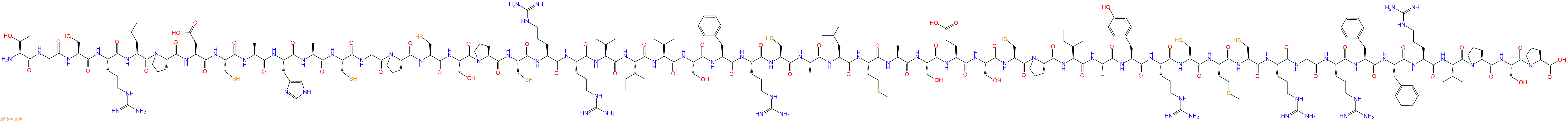 专肽生物产品H2N-Thr-Gly-Ser-Arg-Leu-Pro-Asp-Cys-Ala-His-Ala-Cys-Gly-Pro-Cys-Ser-Pro-Cys-Arg-Arg-Val-Ile-Val-Ser-Phe-Arg-Cys-Ala-Leu-Met-Ala-Ser-Glu-Ser-Cys-Pro-Ile-Ala-Tyr-Arg-Cys-Met-Cys-Arg-Gly-Arg-Phe-Phe-Arg-Val-Pro-Ser-Pro-OH