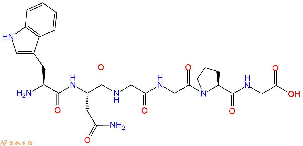 专肽生物产品H2N-Trp-Asn-Gly-Gly-Pro-Gly-OH