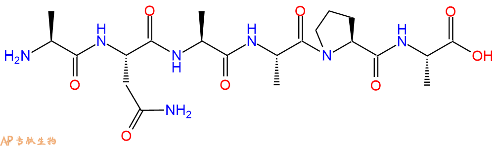 专肽生物产品H2N-Ala-Asn-Ala-Ala-Pro-Ala-OH