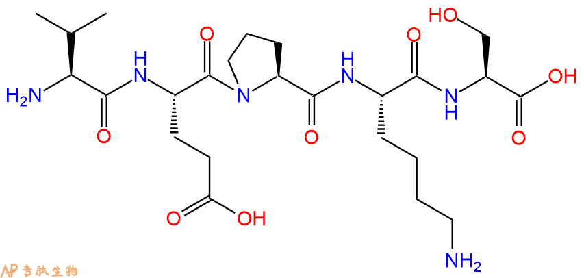 专肽生物产品H2N-Val-Glu-Pro-Lys-Ser-OH