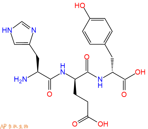 专肽生物产品H2N-His-DGlu-DTyr-OH