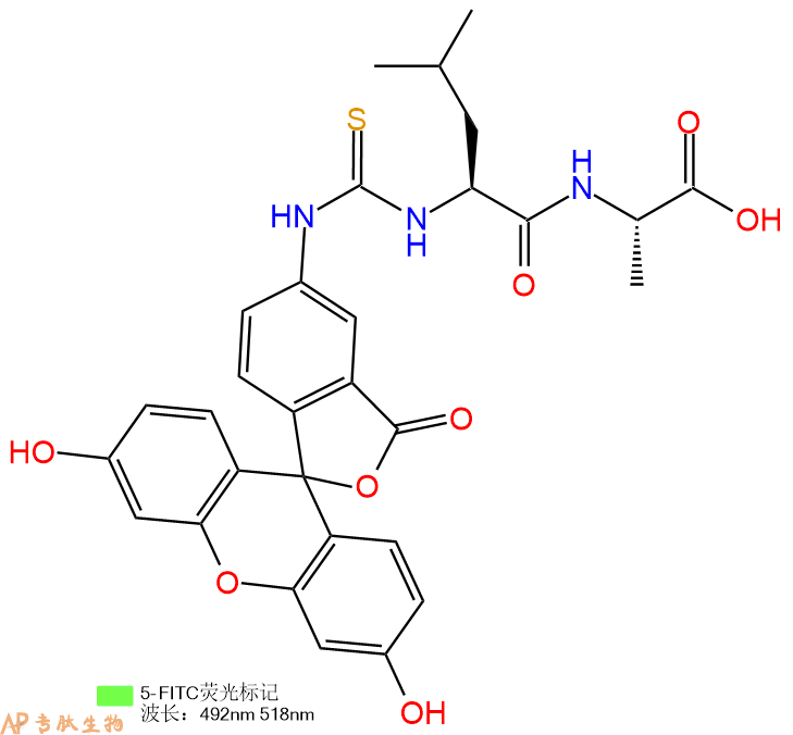 专肽生物产品5FITC-Leu-Ala-OH