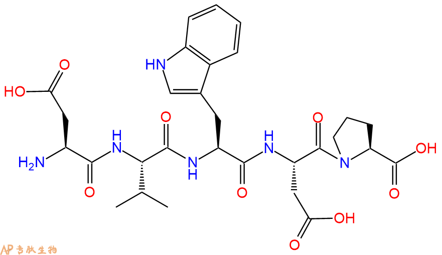 专肽生物产品H2N-Asp-Val-Trp-Asp-Pro-OH