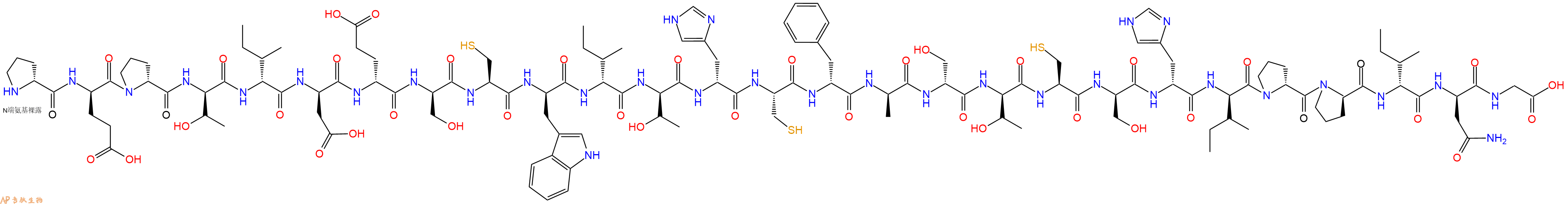 专肽生物产品H2N-DPro-DGlu-DPro-DThr-DIle-DAsp-DGlu-DSer-Cys-DTrp-DIle-DThr-DHis-Cys-DPhe-DAla-DSer-DThr-Cys-DSer-DHis-DIle-DPro-DPro-DIle-DAsn-Gly-OH