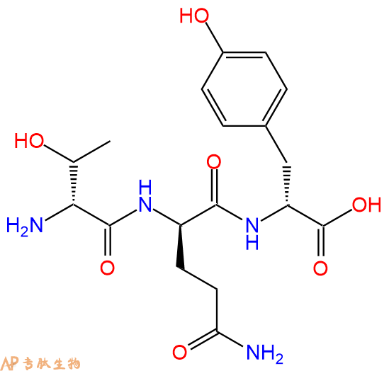 专肽生物产品H2N-DThr-DGln-DTyr-OH