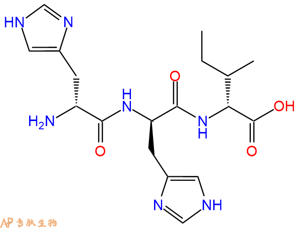 专肽生物产品H2N-DHis-DHis-DIle-OH