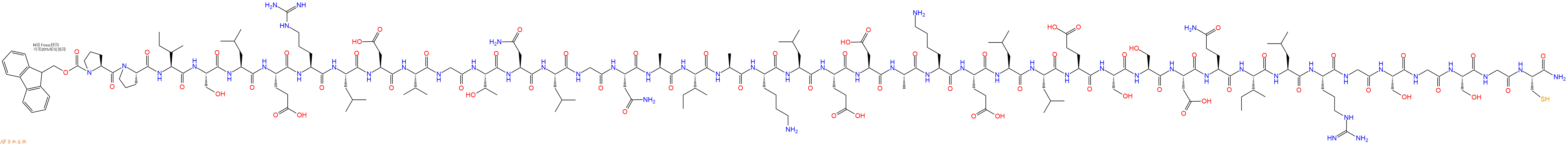 专肽生物产品Fmoc-Pro-Pro-Ile-Ser-Leu-Glu-Arg-Leu-Asp-Val-Gly-Thr-Asn-Leu-Gly-Asn-Ala-Ile-Ala-Lys-Leu-Glu-Asp-Ala-Lys-Glu-Leu-Leu-Glu-Ser-Ser-Asp-Gln-Ile-Leu-Arg-Gly-Ser-Gly-Ser-Gly-Cys-CONH2