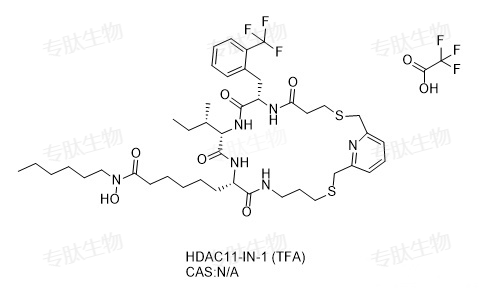 专肽生物产品选择性 HDAC11 的大环抑制剂：HDAC11-IN-1、Compound 14-NC6OH