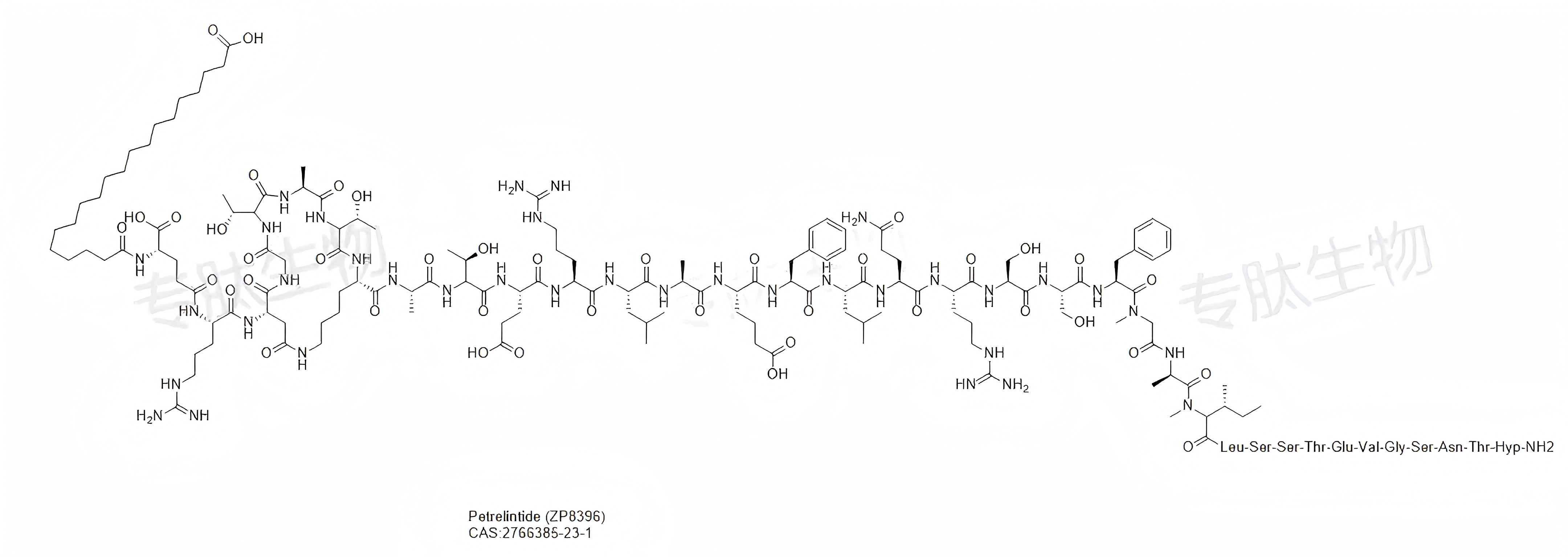 专肽生物产品Petrelintide (ZP8396)2766385-23-1