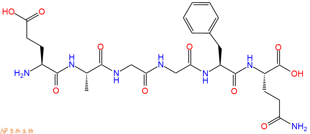专肽生物产品H2N-Glu-Ala-Gly-Gly-Phe-Gln-OH