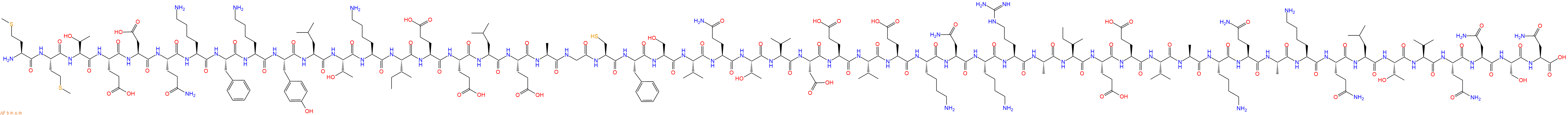 专肽生物产品H2N-Met-Met-Thr-Glu-Asp-Gln-Lys-Phe-Lys-Tyr-Leu-Thr-Lys-Ile-Glu-Glu-Leu-Glu-Ala-Gly-Cys-Phe-Ser-Val-Gln-Thr-Val-Asp-Glu-Val-Glu-Lys-Asn-Lys-Arg-Ala-Ile-Glu-Glu-Val-Ala-Lys-Gln-Ala-Lys-Gln-Leu-Thr-Val-Gln-Asn-Ser-Asn-OH