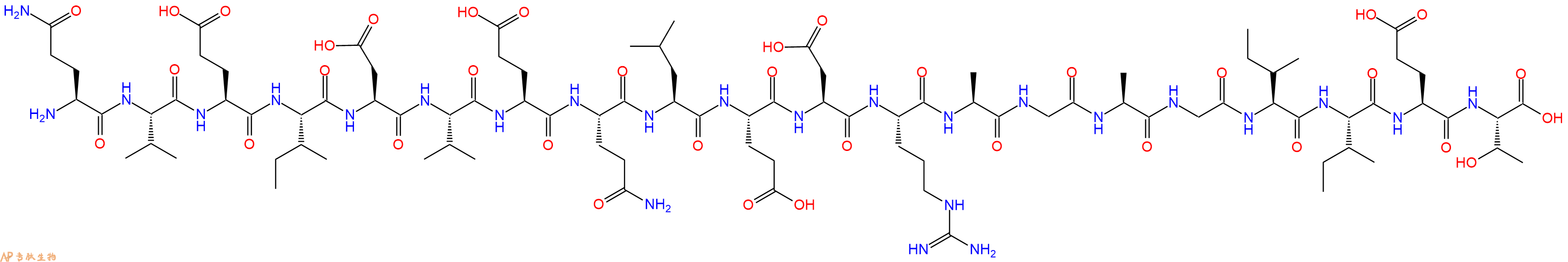 专肽生物产品H2N-Gln-Val-Glu-Ile-Asp-Val-Glu-Gln-Leu-Glu-Asp-Arg-Ala-Gly-Ala-Gly-Ile-Ile-Glu-Thr-OH