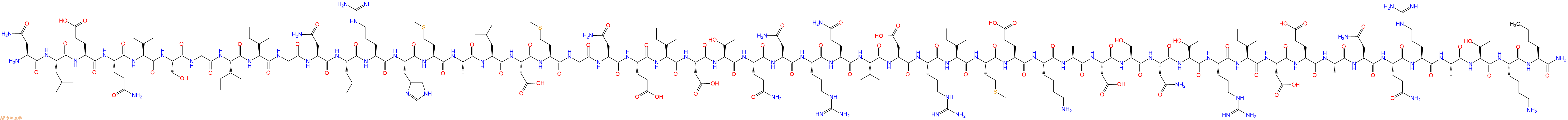 专肽生物产品H2N-Asn-Leu-Glu-Gln-Val-Ser-Gly-Ile-Ile-Gly-Asn-Leu-Arg-His-Met-Ala-Leu-Asp-Met-Gly-Asn-Glu-Ile-Asp-Thr-Gln-Asn-Arg-Gln-Ile-Asp-Arg-Ile-Met-Glu-Lys-Ala-Asp-Ser-Asn-Thr-Arg-Ile-Asp-Glu-Ala-Asn-Gln-Arg-Ala-Thr-Lys-Nle-CONH2