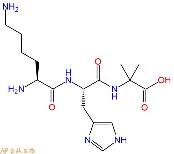 专肽生物产品H2N-Lys-His-Aib-OH