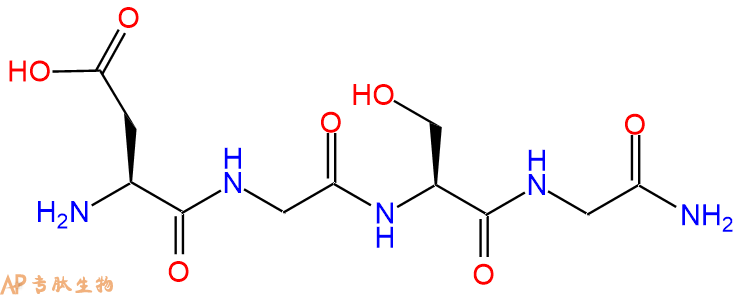 专肽生物产品H2N-Asp-Gly-Ser-Gly-CONH2