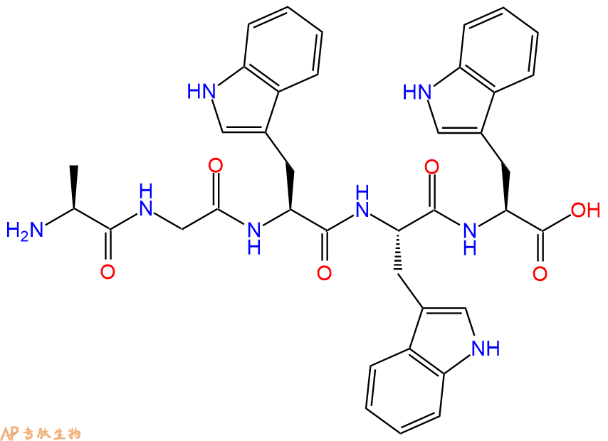 专肽生物产品H2N-Ala-Gly-Trp-Trp-Trp-OH