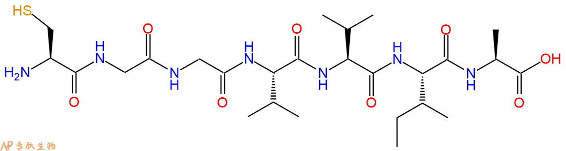 专肽生物产品H2N-Cys-Gly-Gly-Val-Val-Ile-Ala-OH