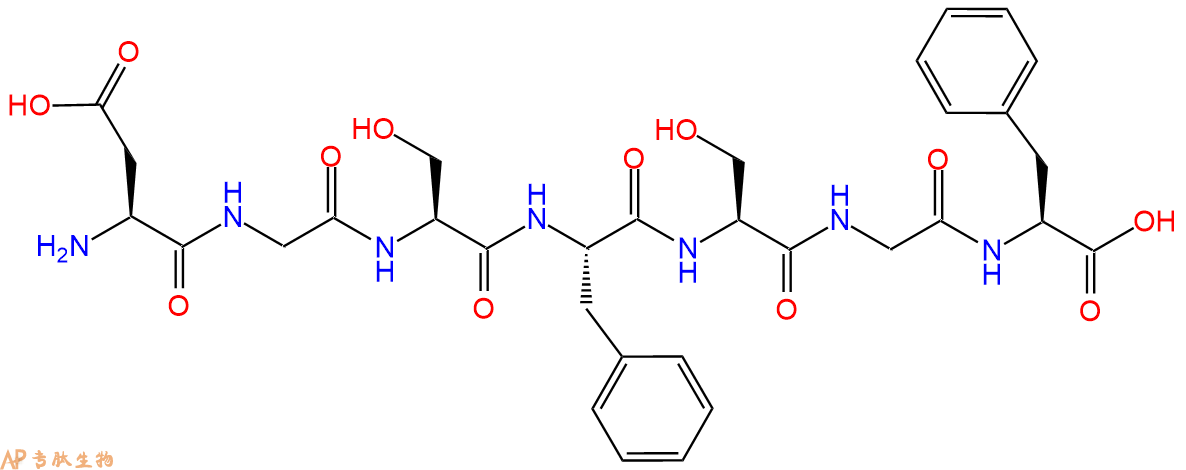 专肽生物产品H2N-Asp-Gly-Ser-Phe-Ser-Gly-Phe-OH
