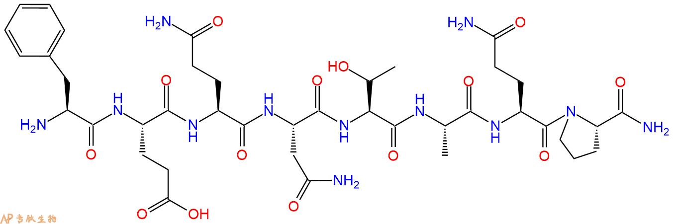 专肽生物产品H2N-Phe-Glu-Gln-Asn-Thr-Ala-Gln-Pro-CONH2