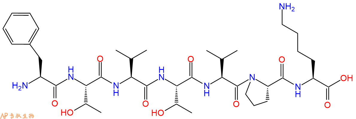 专肽生物产品H2N-Phe-Thr-Val-Thr-Val-Pro-Lys-OH
