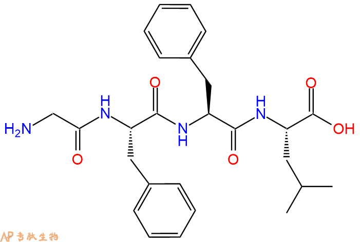 专肽生物产品H2N-Gly-Phe-Phe-Leu-OH